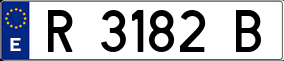 Trailer License Plate